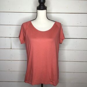 New Prana Dina Top Short Sleeve HiLo Geometric